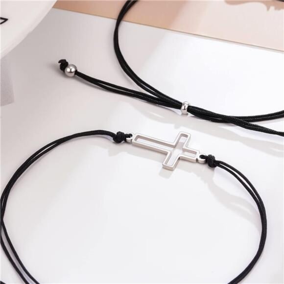 Pinky Promise Matching Relationship Bracelets For Friends Couple Family - Picture 5 of 8